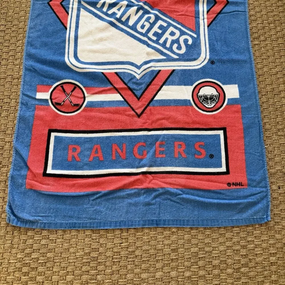 Vintage New York Rangers NHL Hockey Beach Towel 29” X 56”